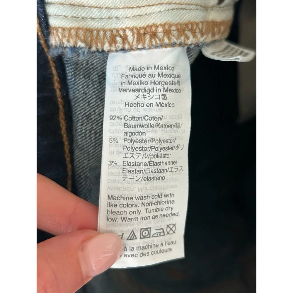Madewell Slim Jeans Mens 32x32* Heritage Cotton Blend Stretch Dark Classic L-12